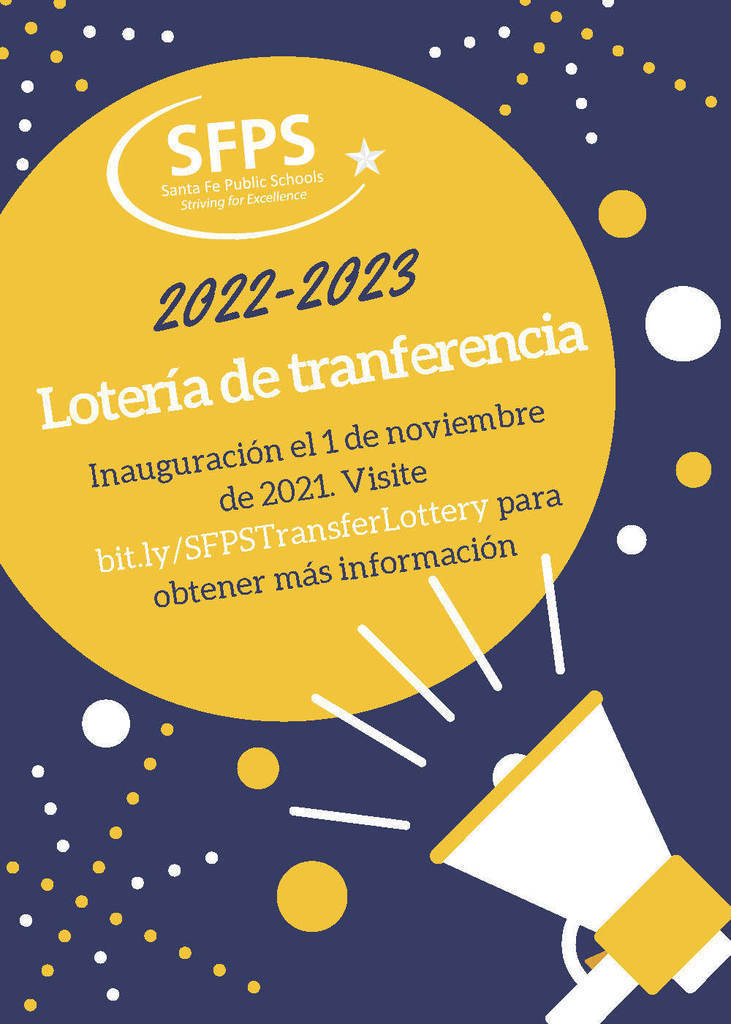 Loteria de transferencia flyer