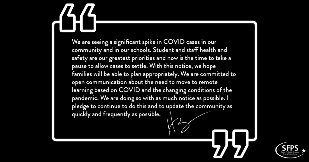 Quote from Superintendent Chavez about closing of schools