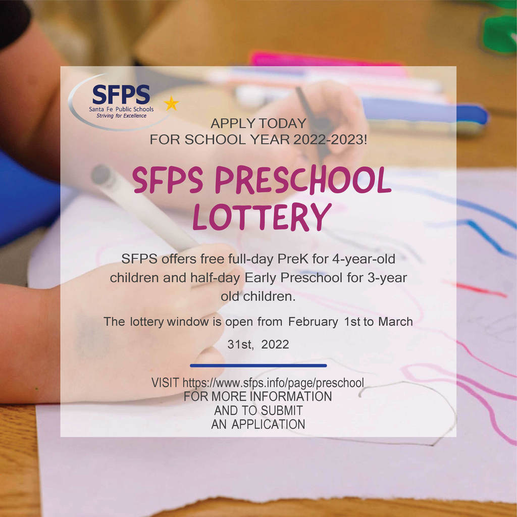 SFPS Preschool Lottery Information 