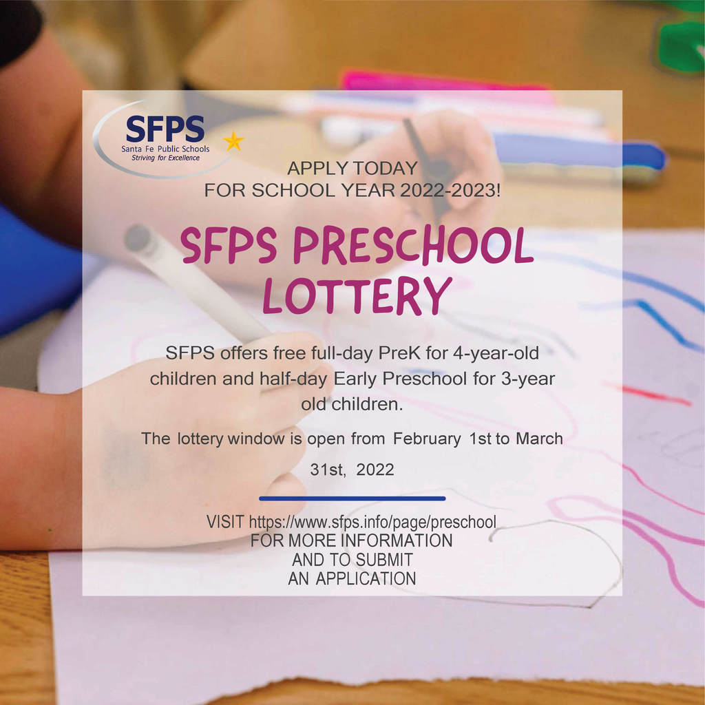 SFPS Preschool Lottery Information