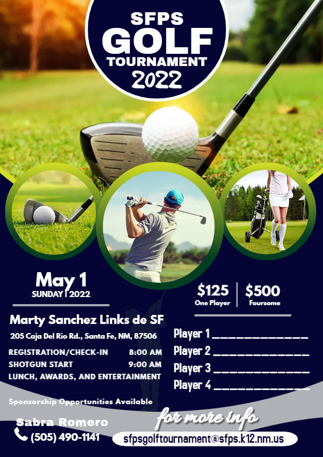 SFPS Golf Tournament Flyer