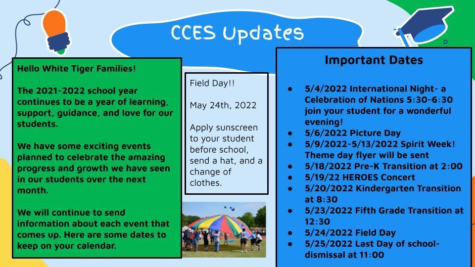 CCES updates