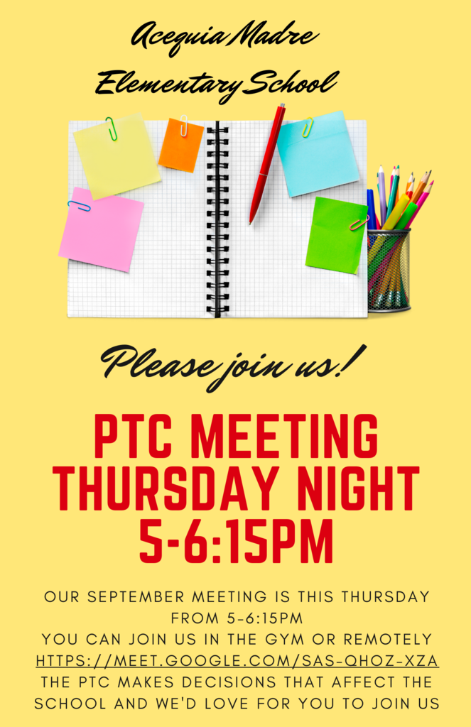 PTC Meeting Flyer