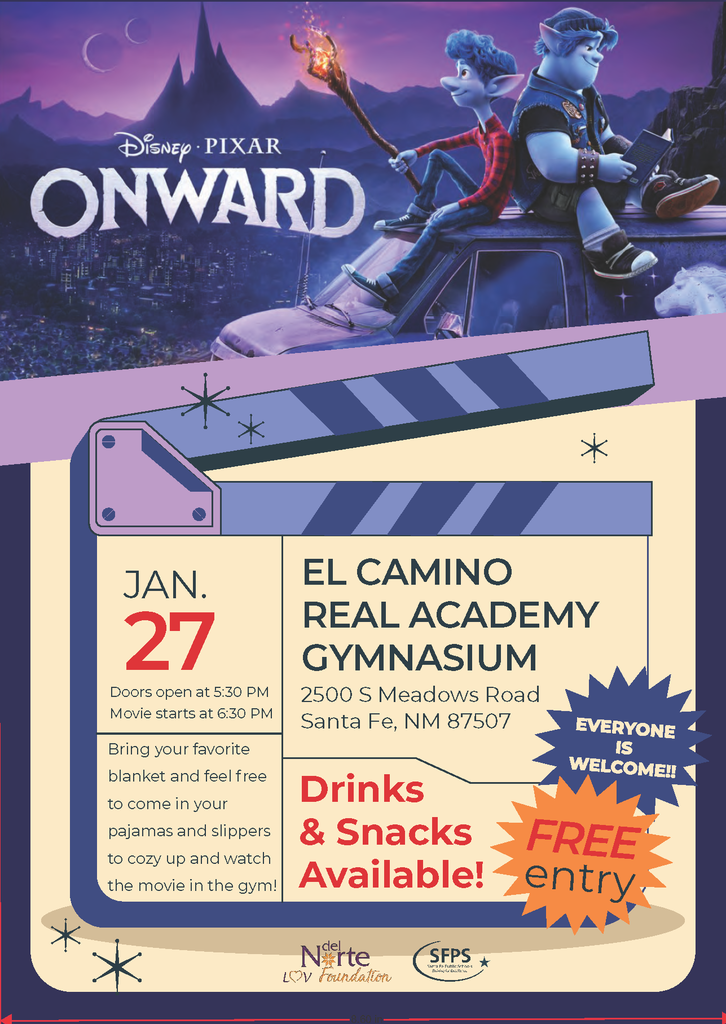 Movie Night Flyer Onward English