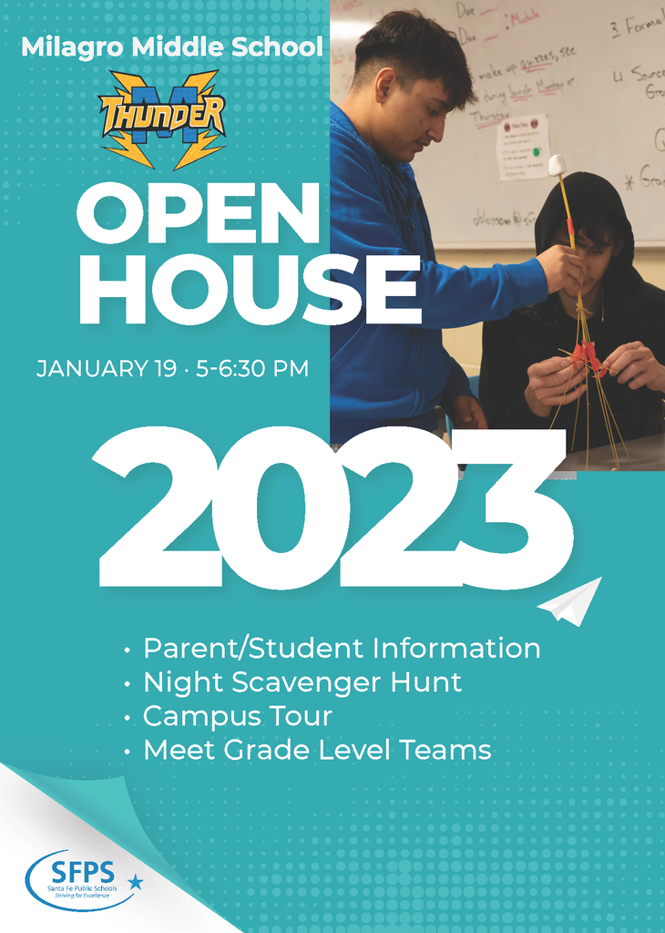 Milagro Middle School Open House 2023