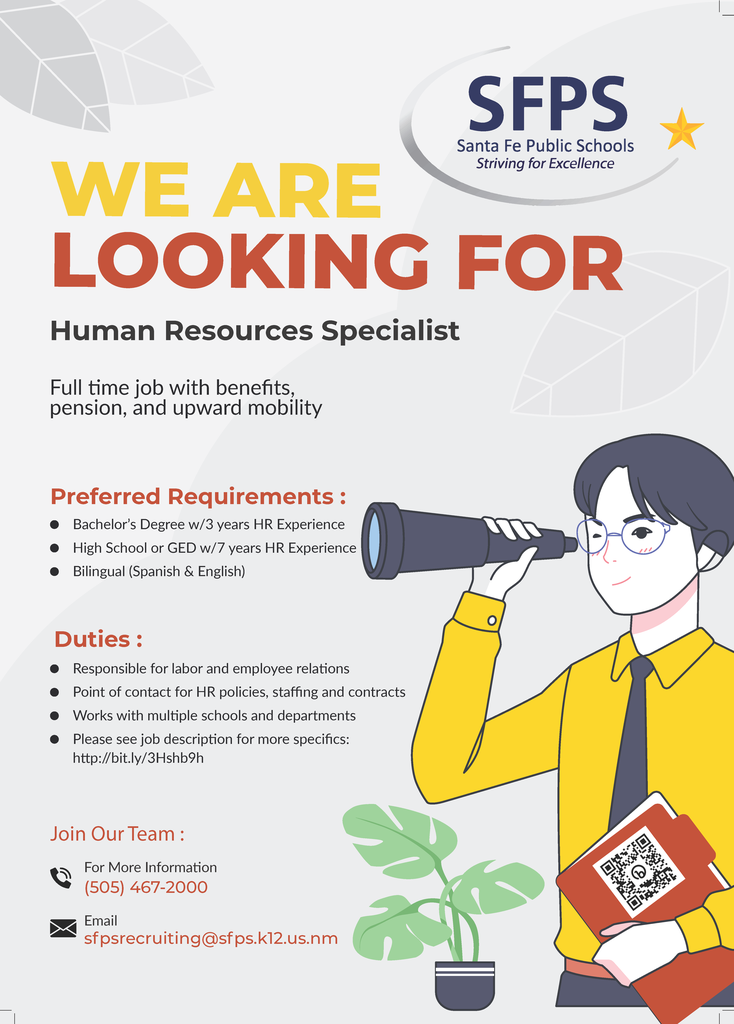 HR Specialist Job Flyer