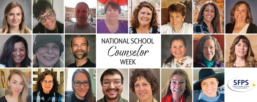 Collage of SFPS Counselors for National Counselor Week
