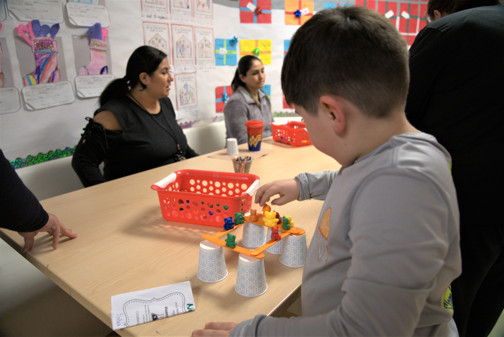 Child creating STEM project