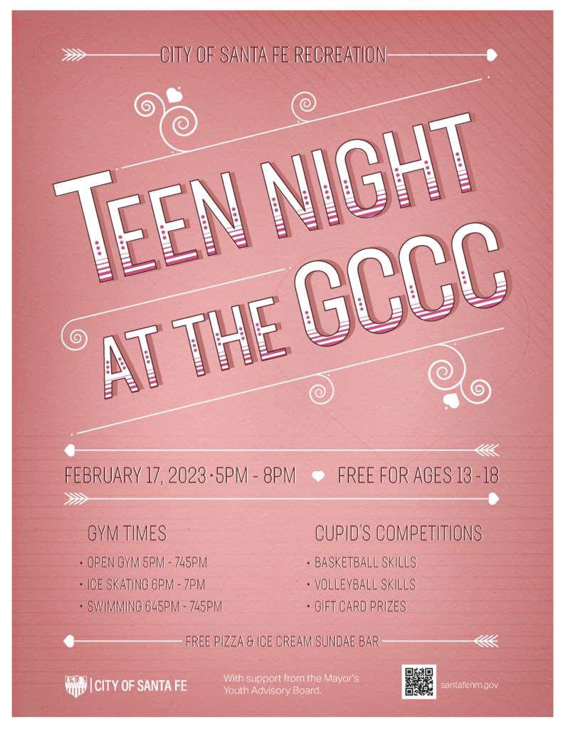Teen Night at the GCCC Feb. Flyer