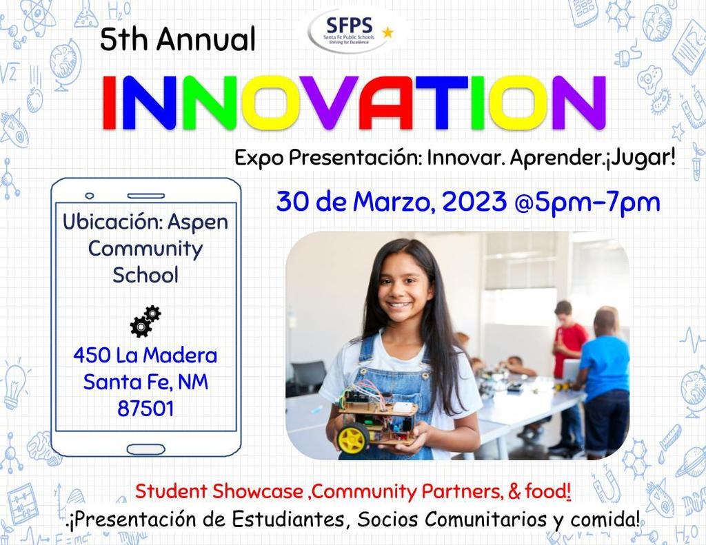 5th Annual Innovation Expo, March 30th, 2023 at 5 PM until 7 PM