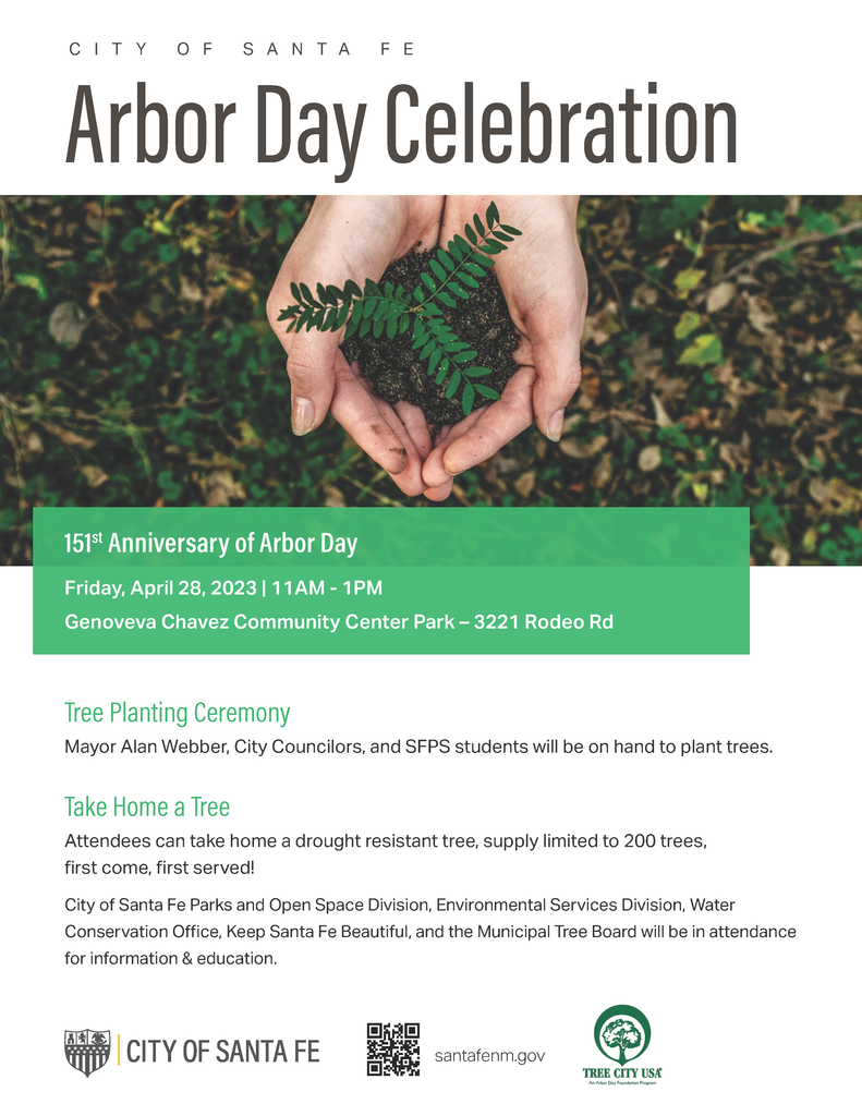 Arbor Day Flyer for SFPS tree planting