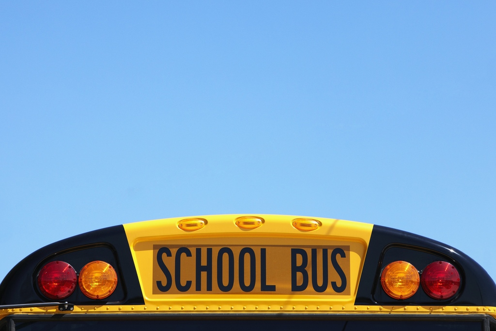 School bus rooftop